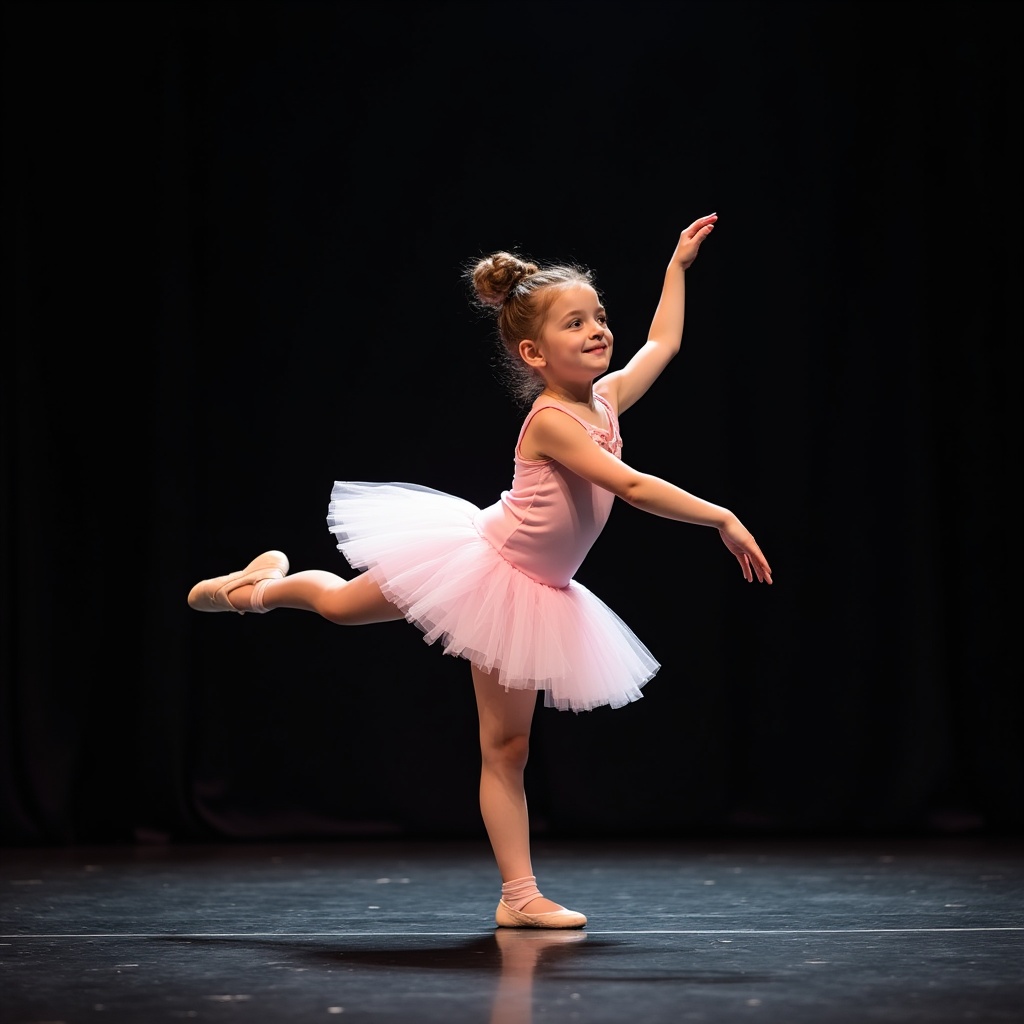 Young girl doing ballet pose Young girl doing ballet pose