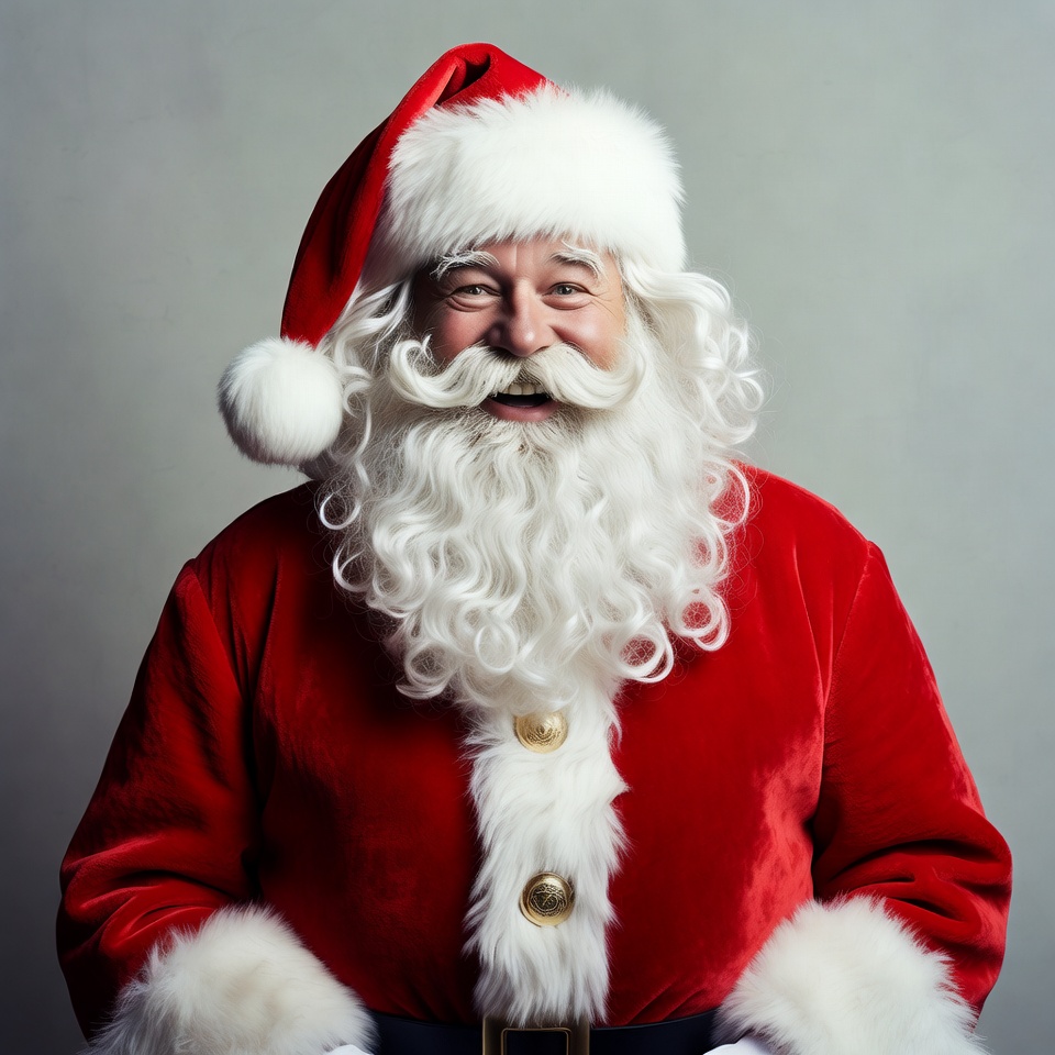 Smiling Santa Claus in red suit Smiling Santa Claus in red suit
