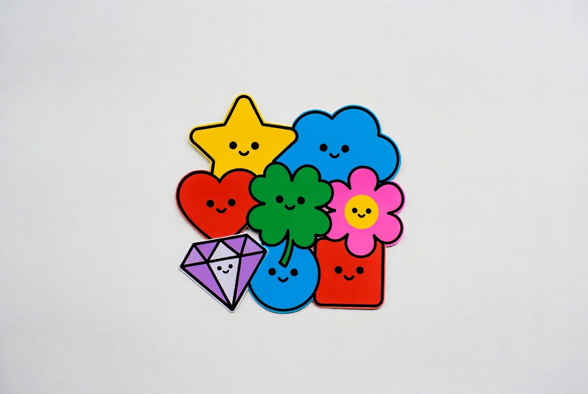 Cute Kawaii Shapes Clipart Group Cute Kawaii Shapes Clipart Group