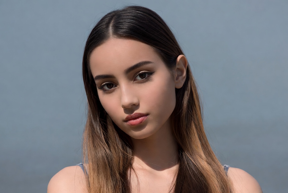 Beautiful young woman close-up portrait Beautiful young woman close-up portrait