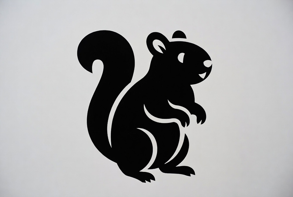 Black silhouette clipart squirrel Black silhouette clipart squirrel