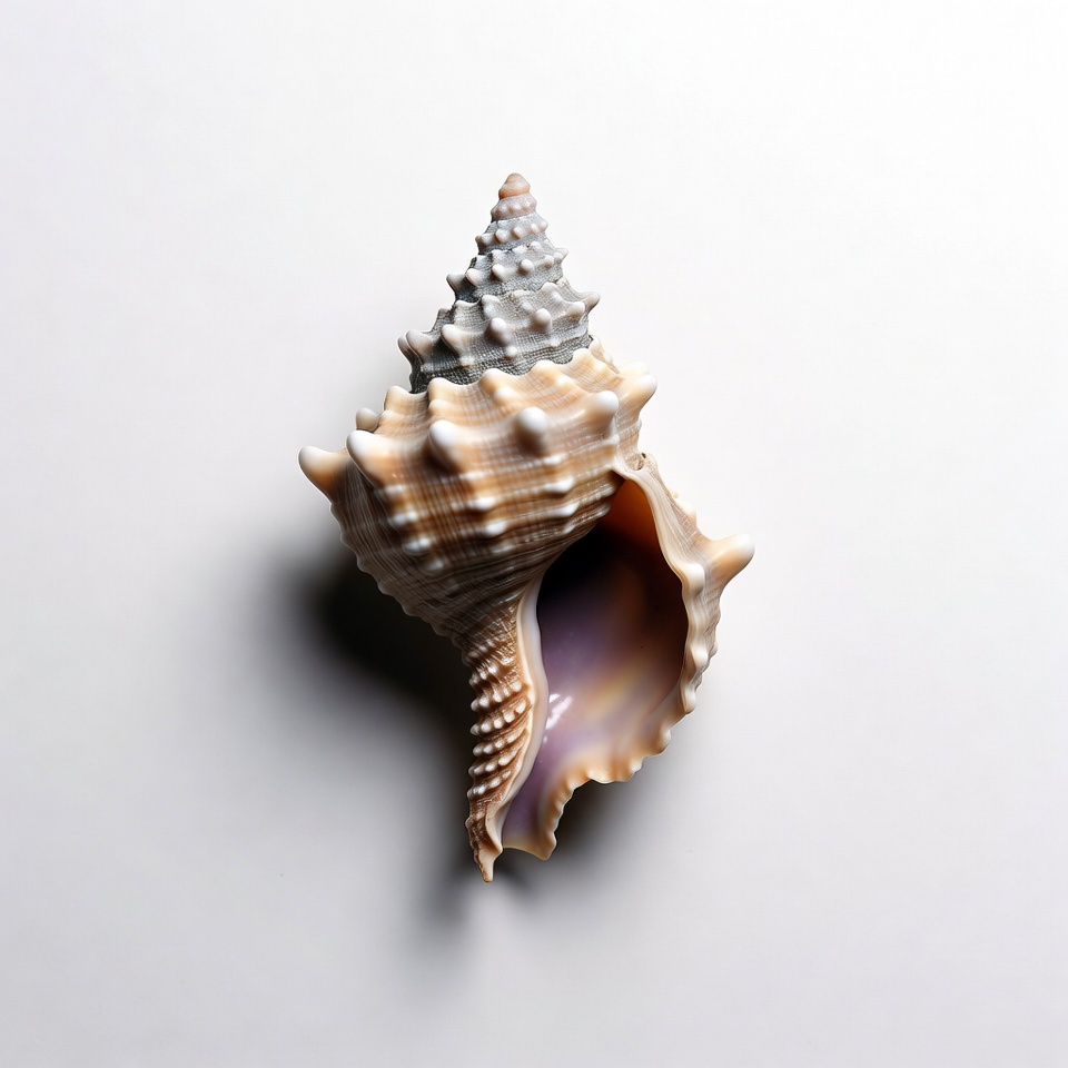 Conch seashell on white background Conch seashell on white background