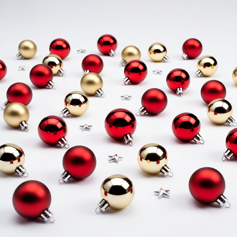 Red and Gold Christmas Ornaments Red and Gold Christmas Ornaments