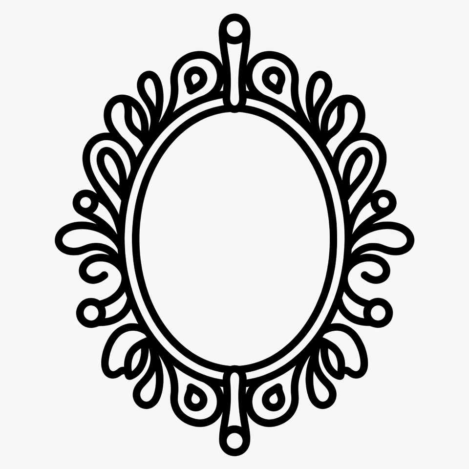 Ornate Oval Picture Frame Ornate Oval Picture Frame