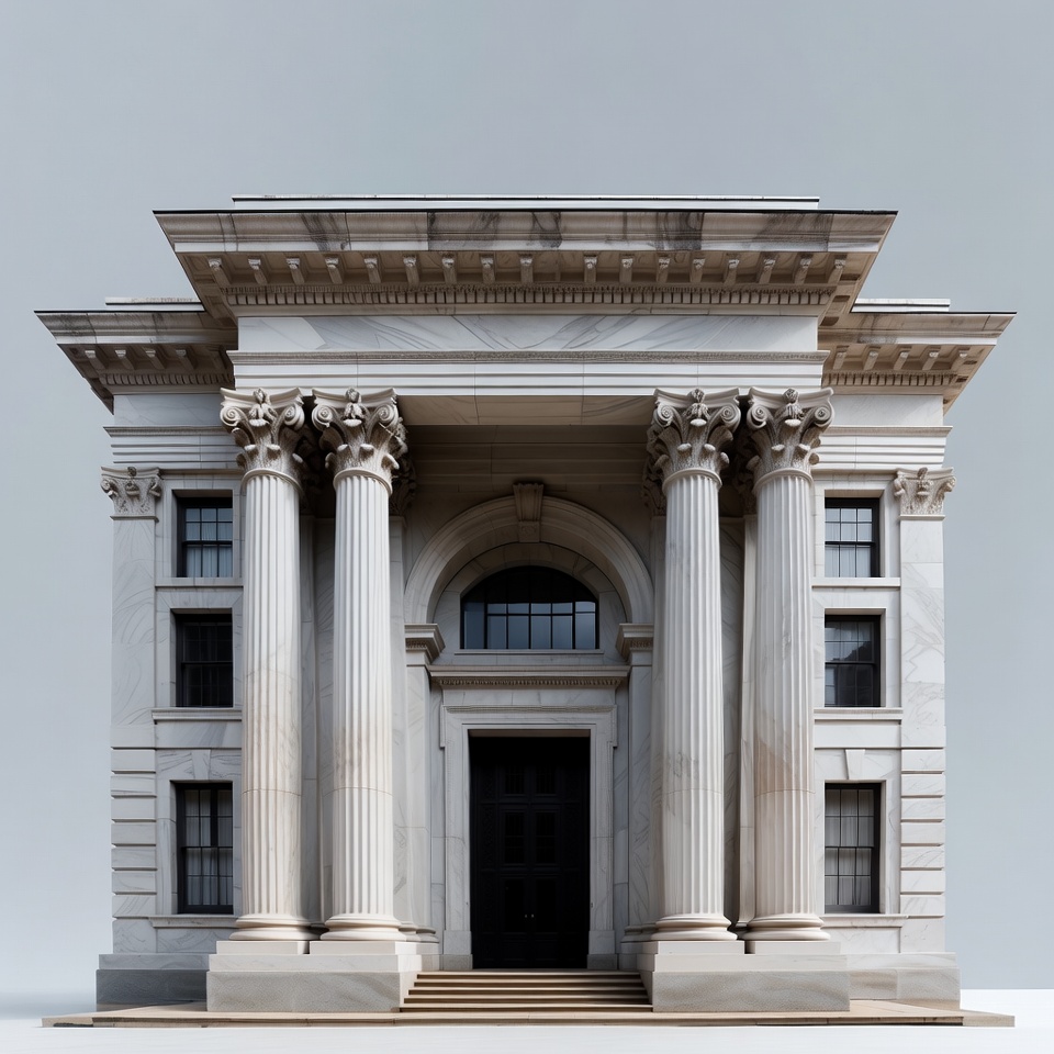 Neoclassical Building with Columns Neoclassical Building with Columns