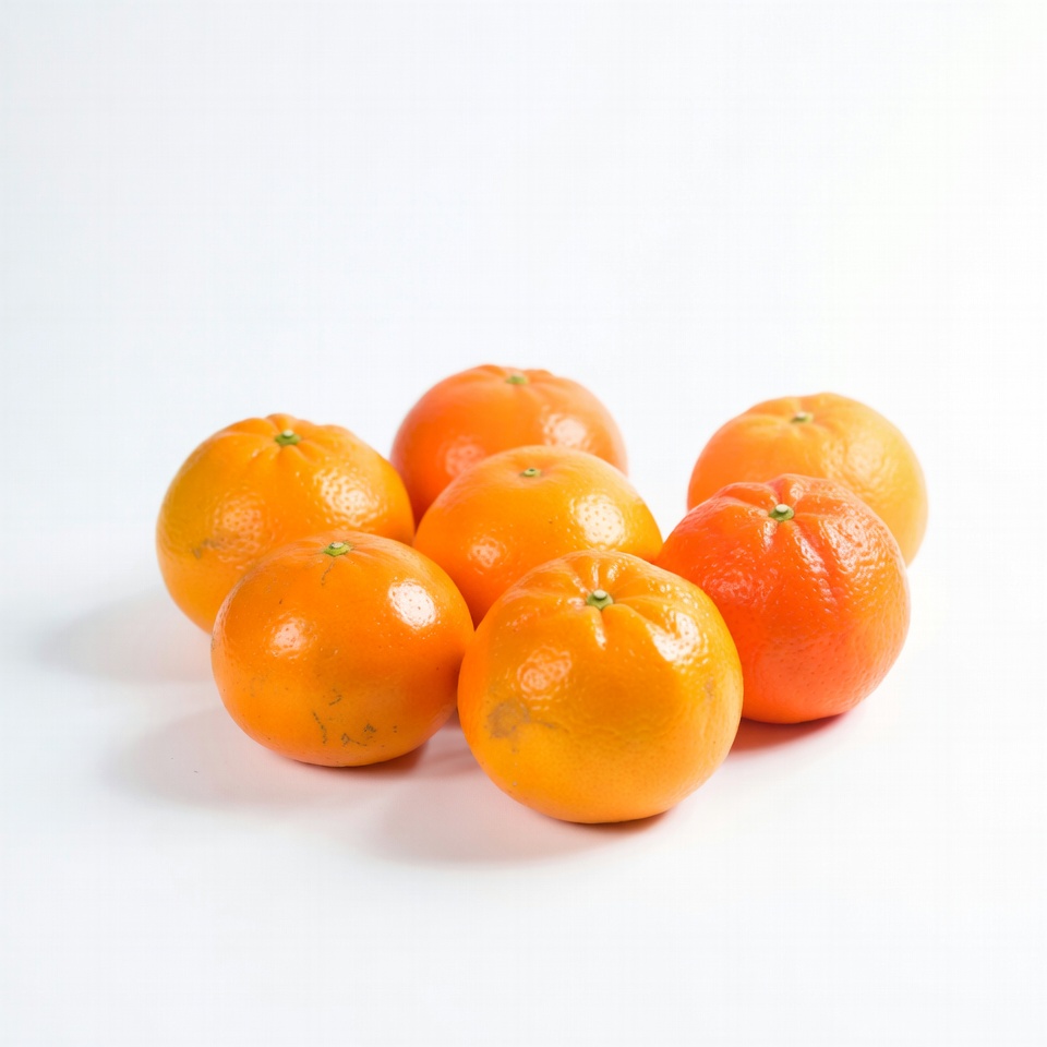 Fresh Oranges on White Background Fresh Oranges on White Background