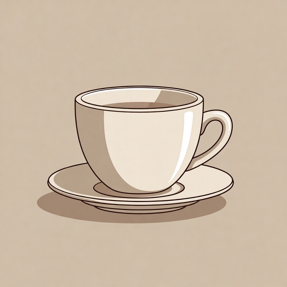 White teacup on saucer White teacup on saucer