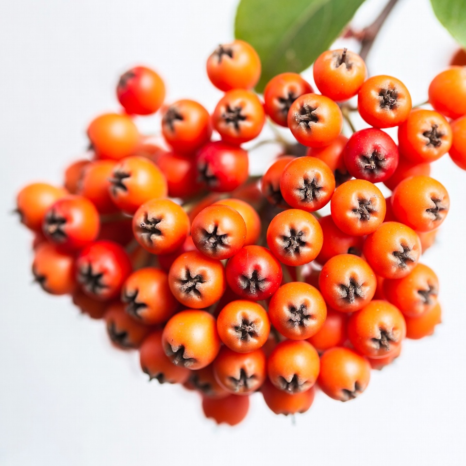 Orange Mountain Ash Berries Cluster Orange Mountain Ash Berries Cluster