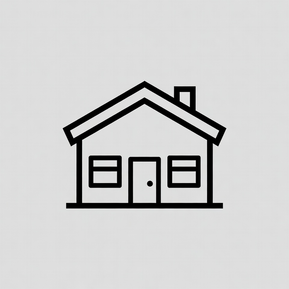 Simple house line icon Simple house line icon