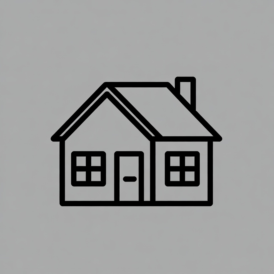 Simple house line icon Simple house line icon