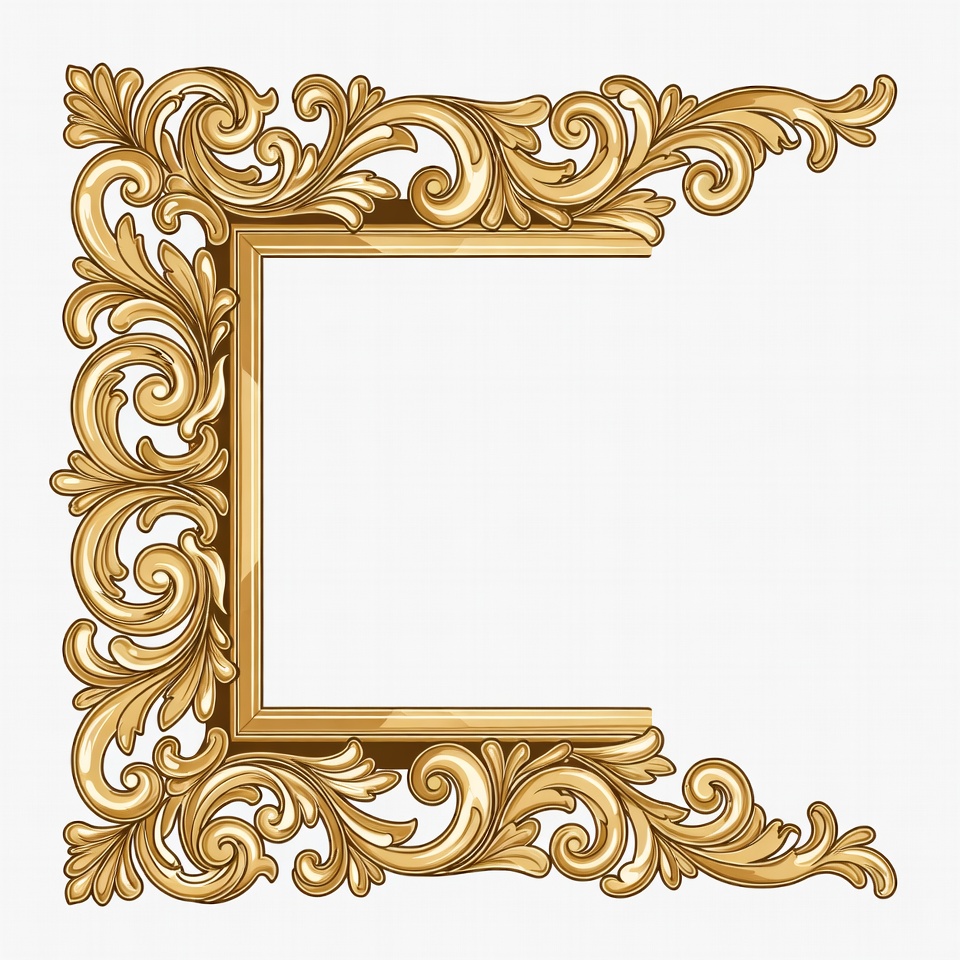 Ornate Gold Frame Border Ornate Gold Frame Border
