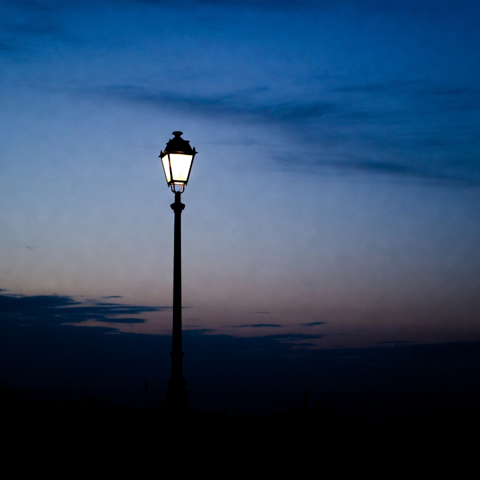 Vintage Street Lamp at Night Vintage Street Lamp at Night