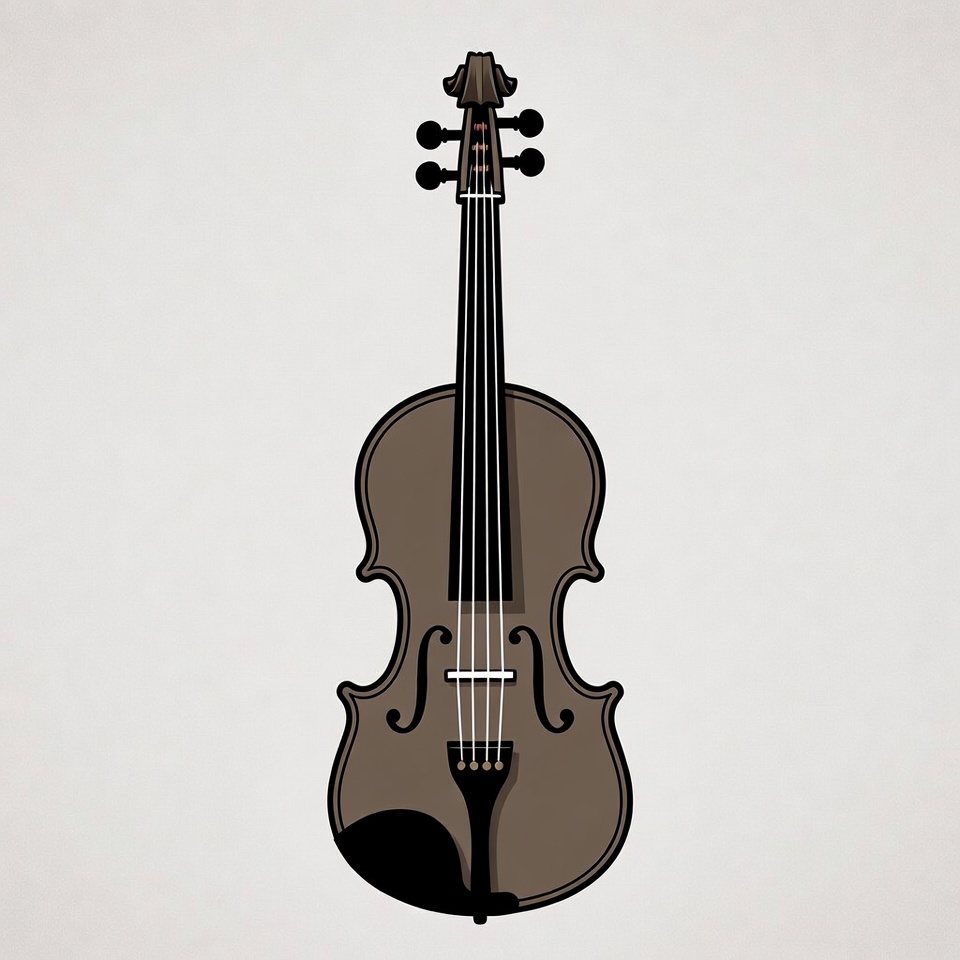 Violin illustration isolated background Violin illustration isolated background