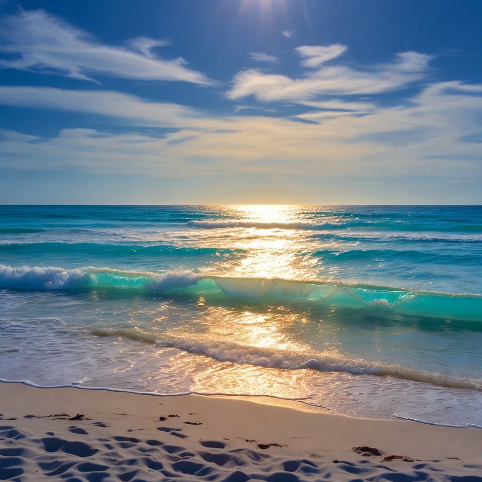 Sunny Beach Waves at Sunset Sunny Beach Waves at Sunset