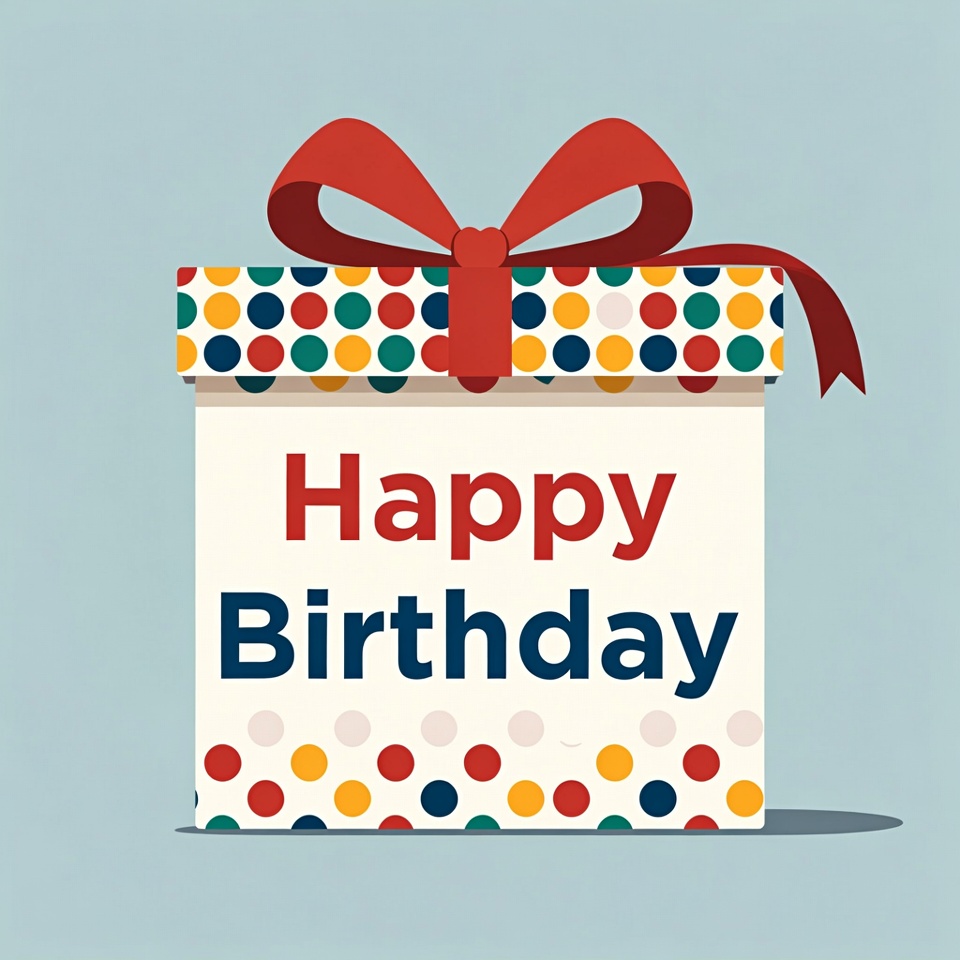 Happy Birthday Gift Box Happy Birthday Gift Box