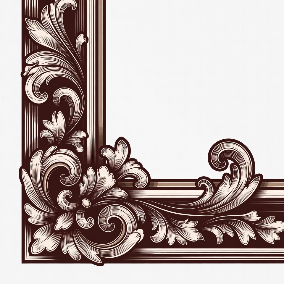Ornate Vintage Frame Illustration Ornate Vintage Frame Illustration