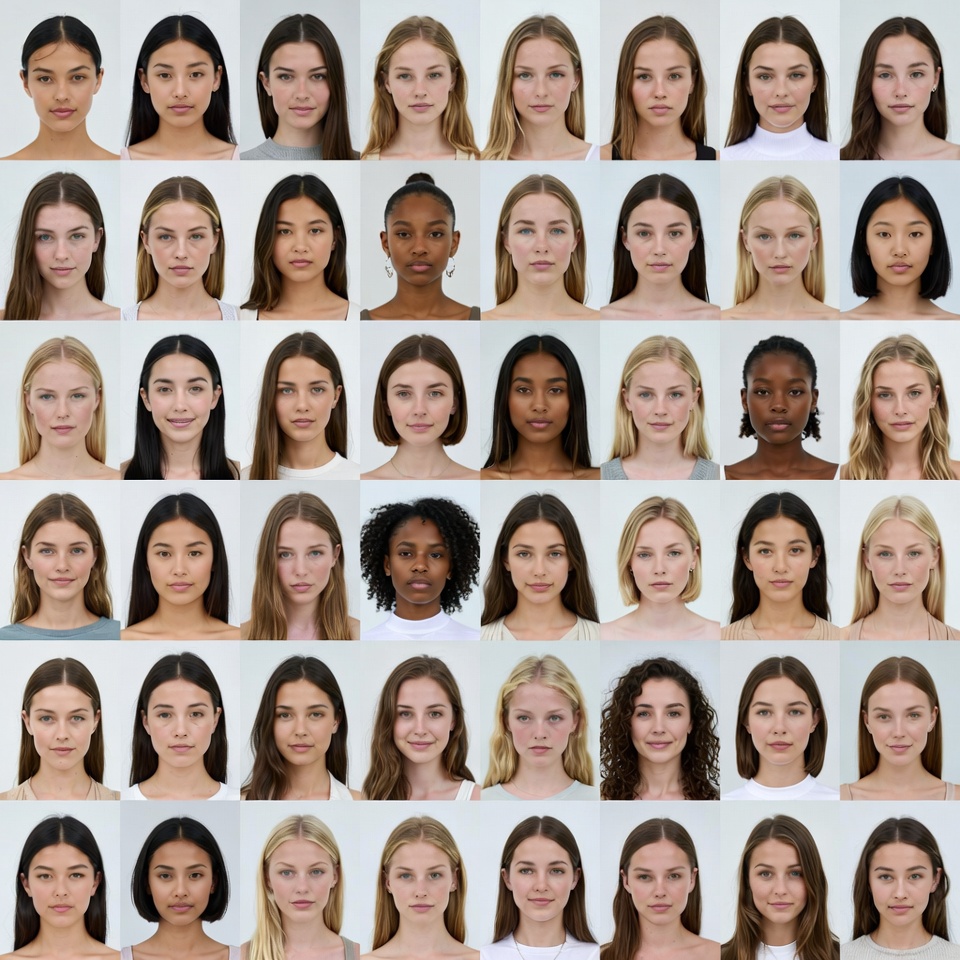 Diverse women headshots grid Diverse women headshots grid