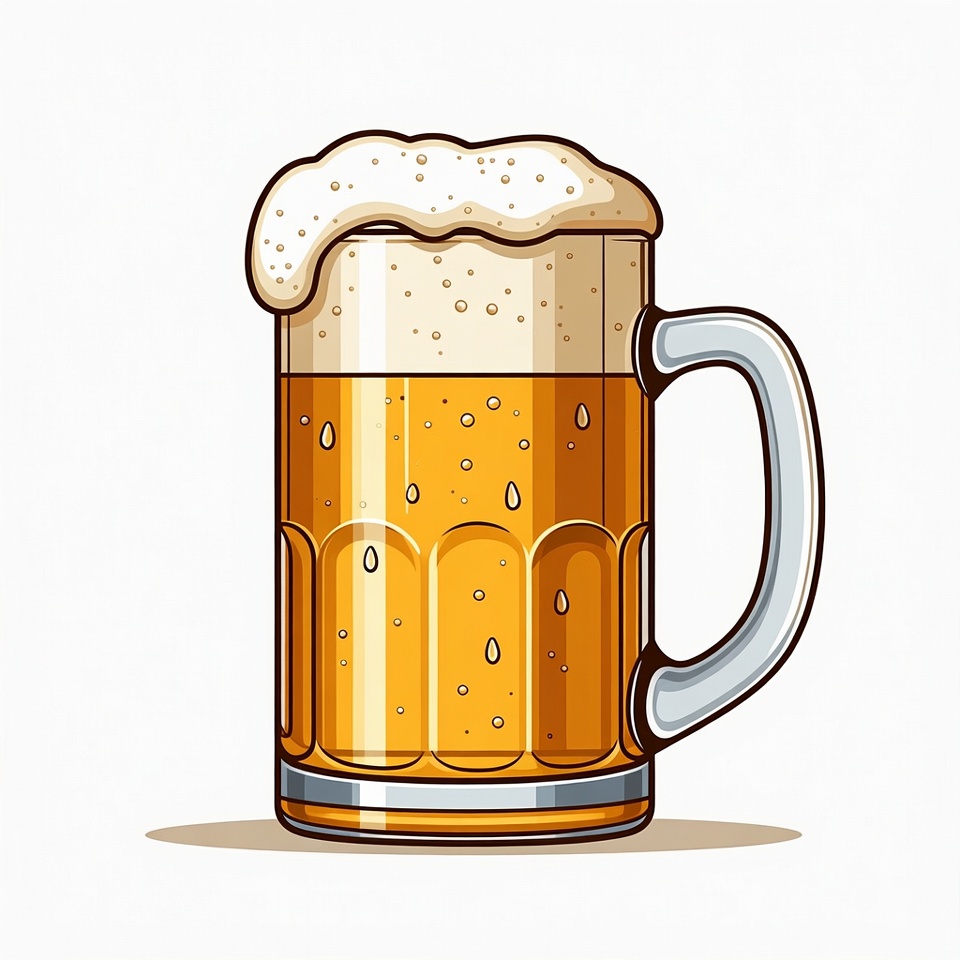 Beer Mug with Foam Beer Mug with Foam