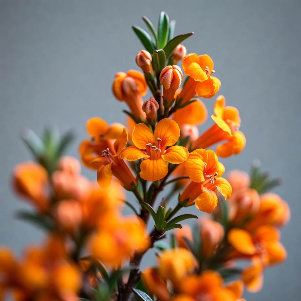 Orange Cluster of Flowers Orange Cluster of Flowers