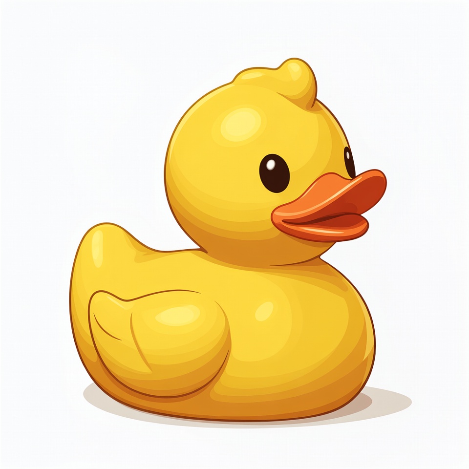 Yellow Rubber Duck Illustration Yellow Rubber Duck Illustration