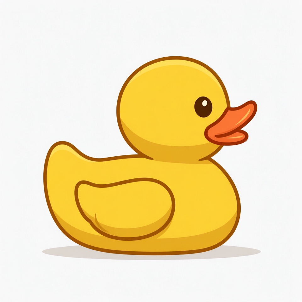 Cute yellow rubber duck Cute yellow rubber duck