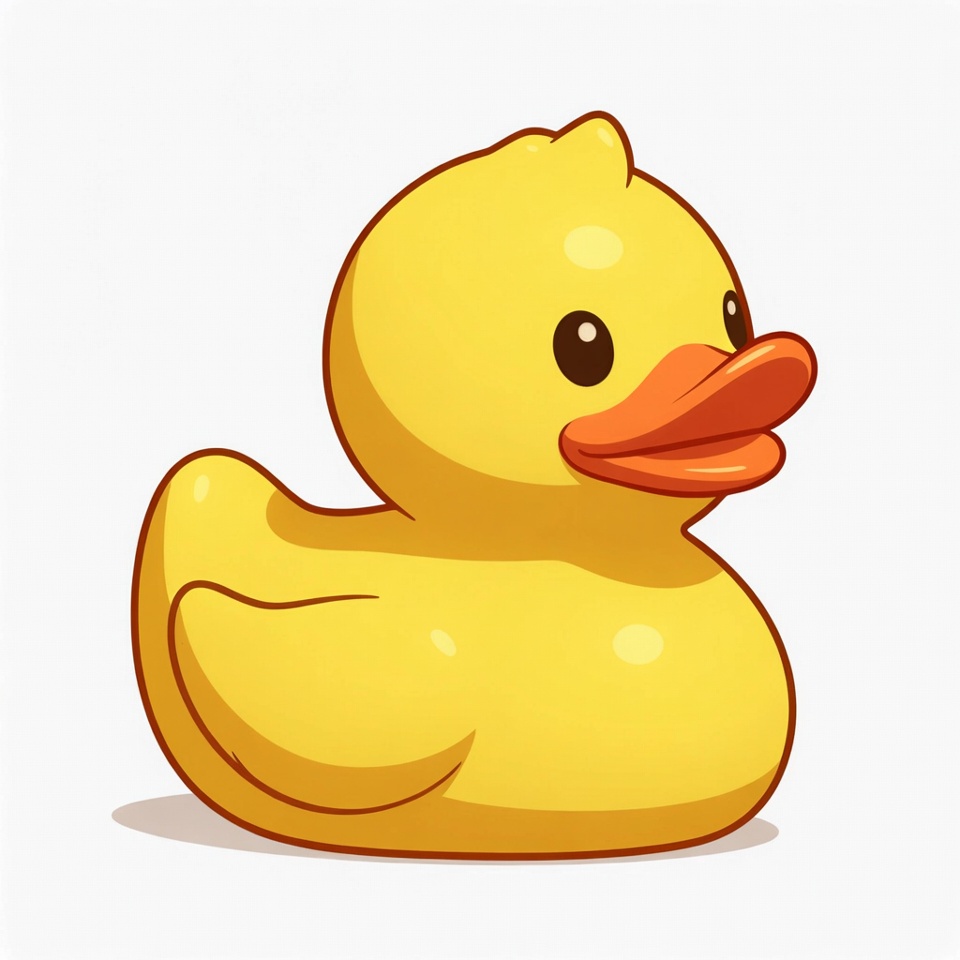 Cute yellow rubber duck Cute yellow rubber duck