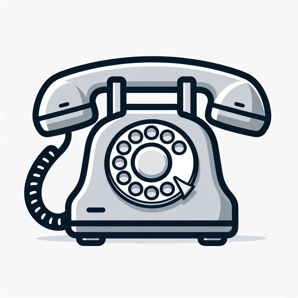 Vintage Rotary Phone Illustration Vintage Rotary Phone Illustration