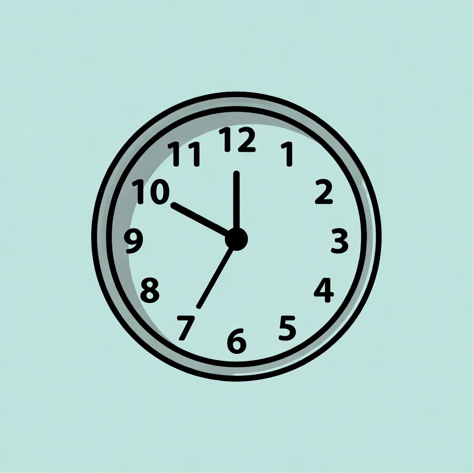 Simple Clock Showing 12:00 Simple Clock Showing 12:00