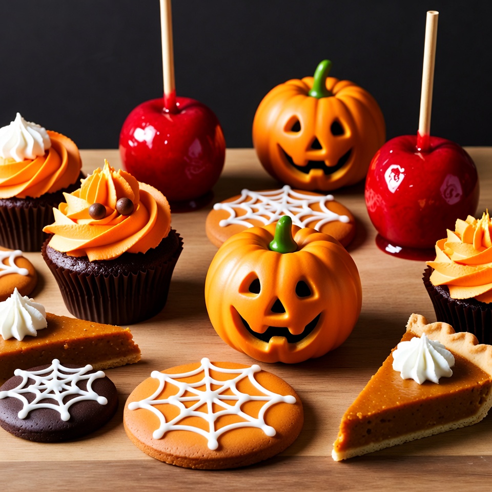 Halloween Candy Apples Pumpkins Cupcakes Halloween Candy Apples Pumpkins Cupcakes