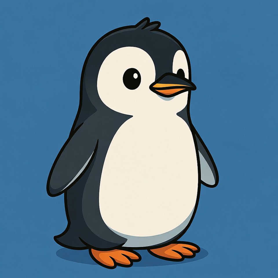 Cute cartoon baby penguin Cute cartoon baby penguin