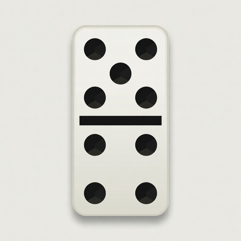 Double Six Domino Tile Double Six Domino Tile