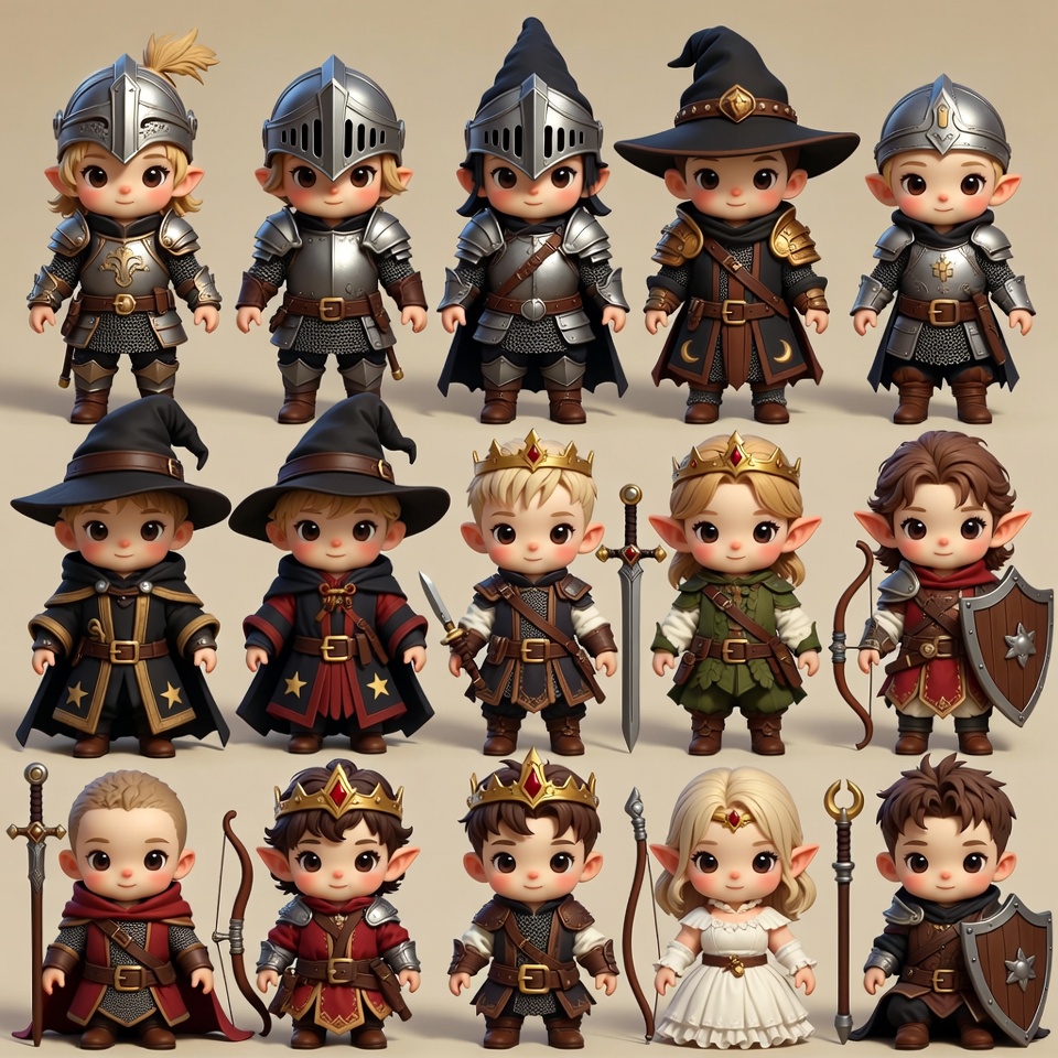 Chibi Fantasy Character Illustrations Chibi Fantasy Character Illustrations