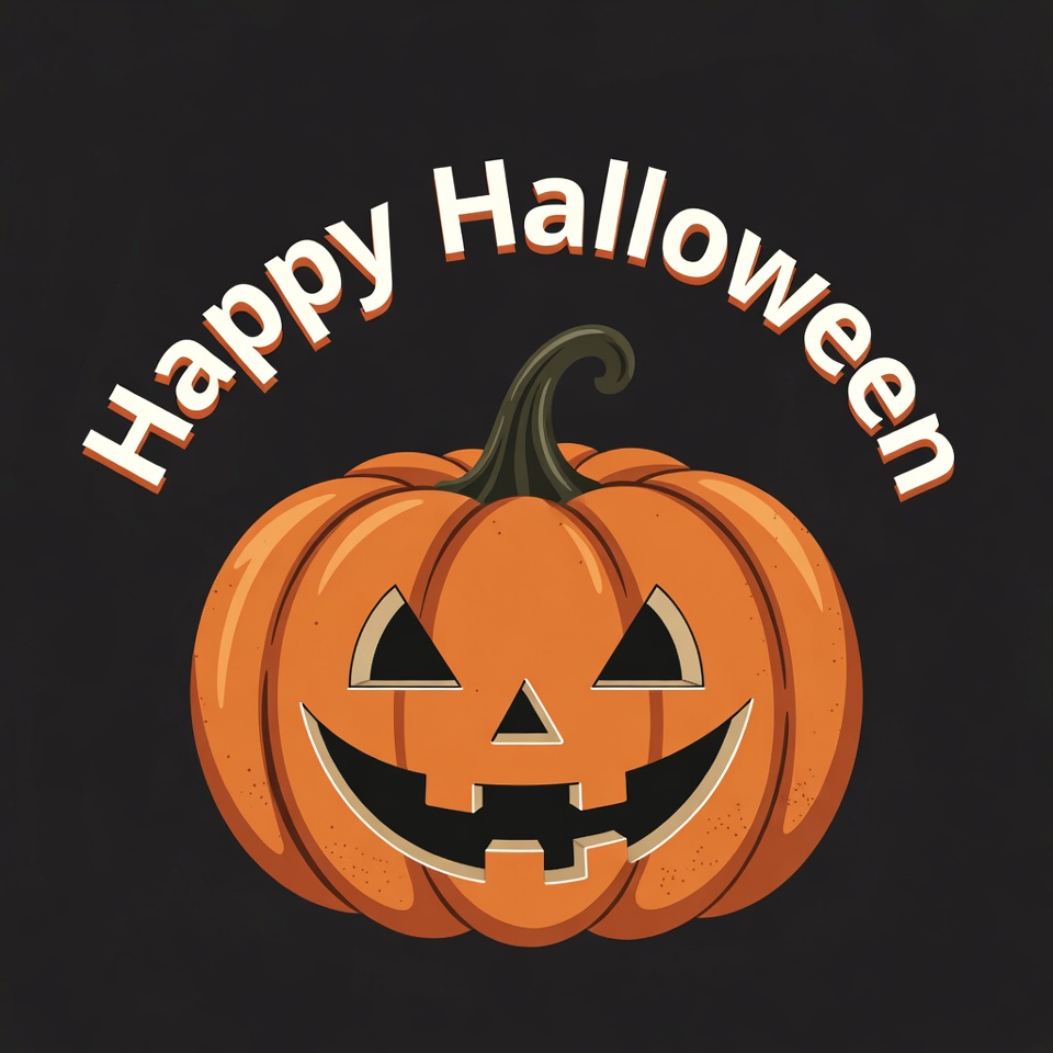 Happy Halloween Jack-o-Lantern Happy Halloween Jack-o-Lantern