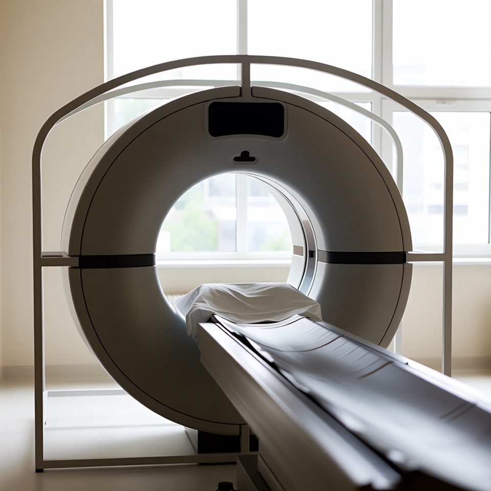 MRI Scanner with Patient Bed MRI Scanner with Patient Bed