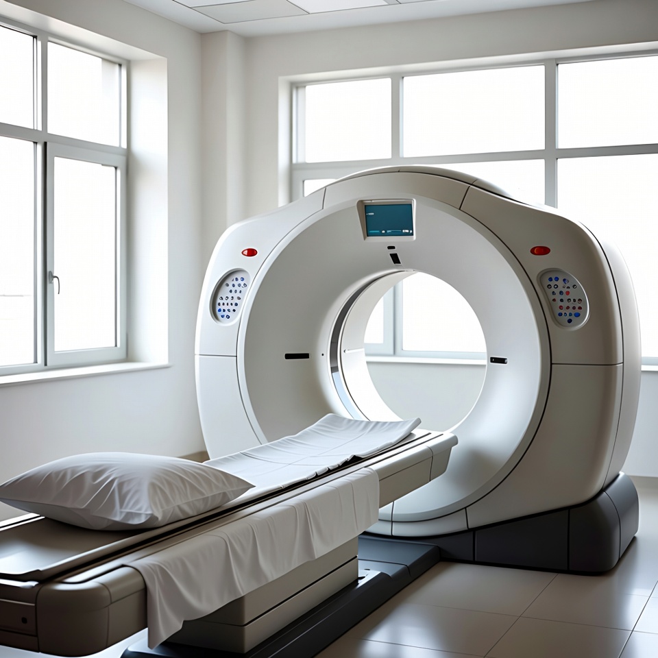 CT Scanner in Hospital Room CT Scanner in Hospital Room