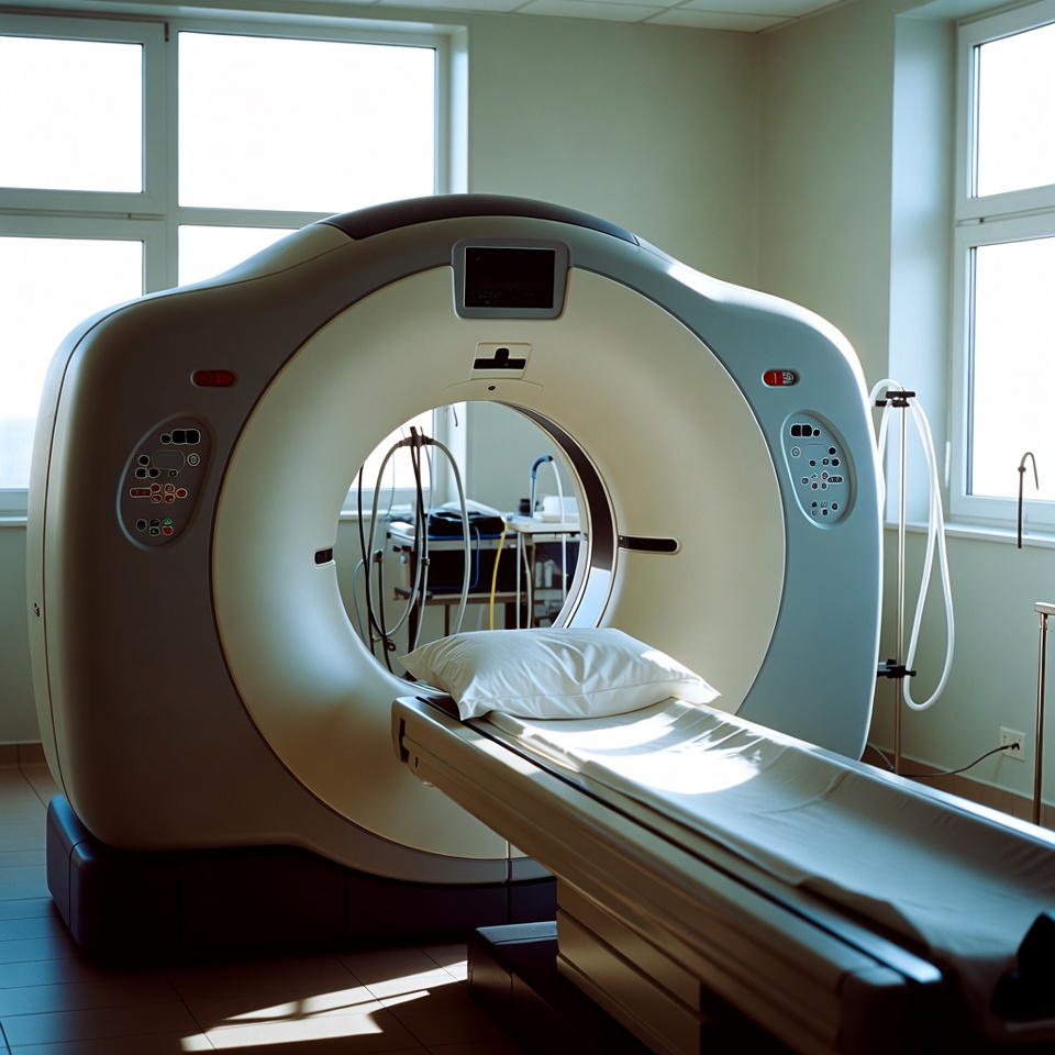 CT Scanner in Hospital Room CT Scanner in Hospital Room