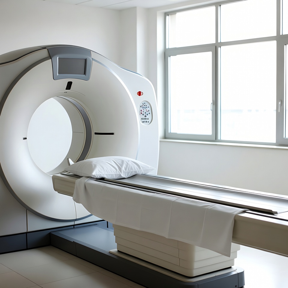 CT Scanner in Hospital Room CT Scanner in Hospital Room