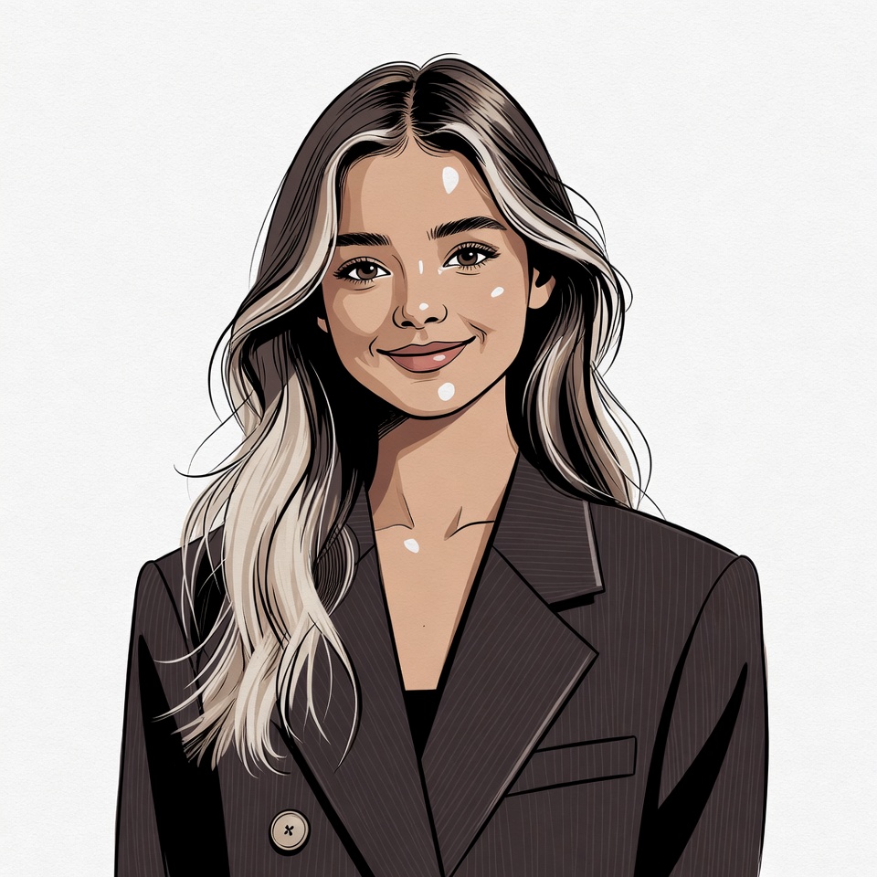 Smiling woman in blazer Smiling woman in blazer