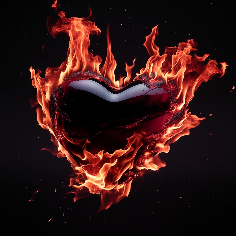 Burning Heart in Flames Burning Heart in Flames