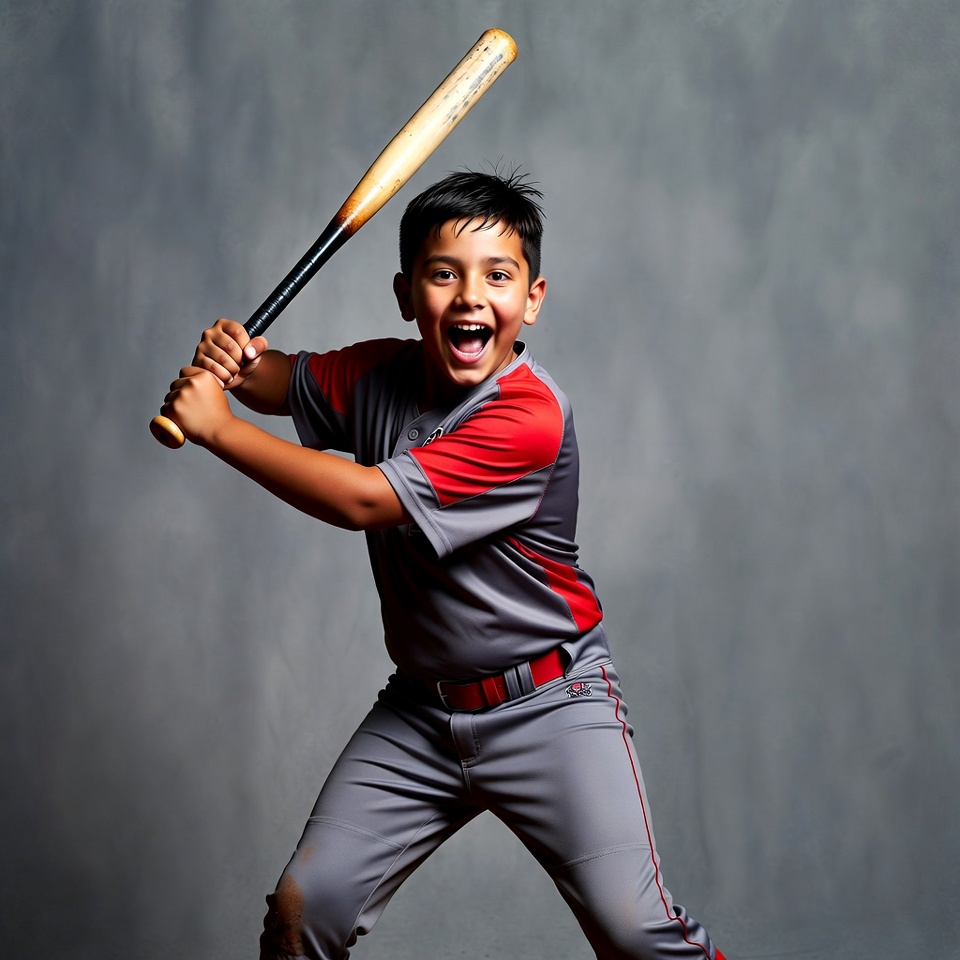 Boy swinging baseball bat Boy swinging baseball bat