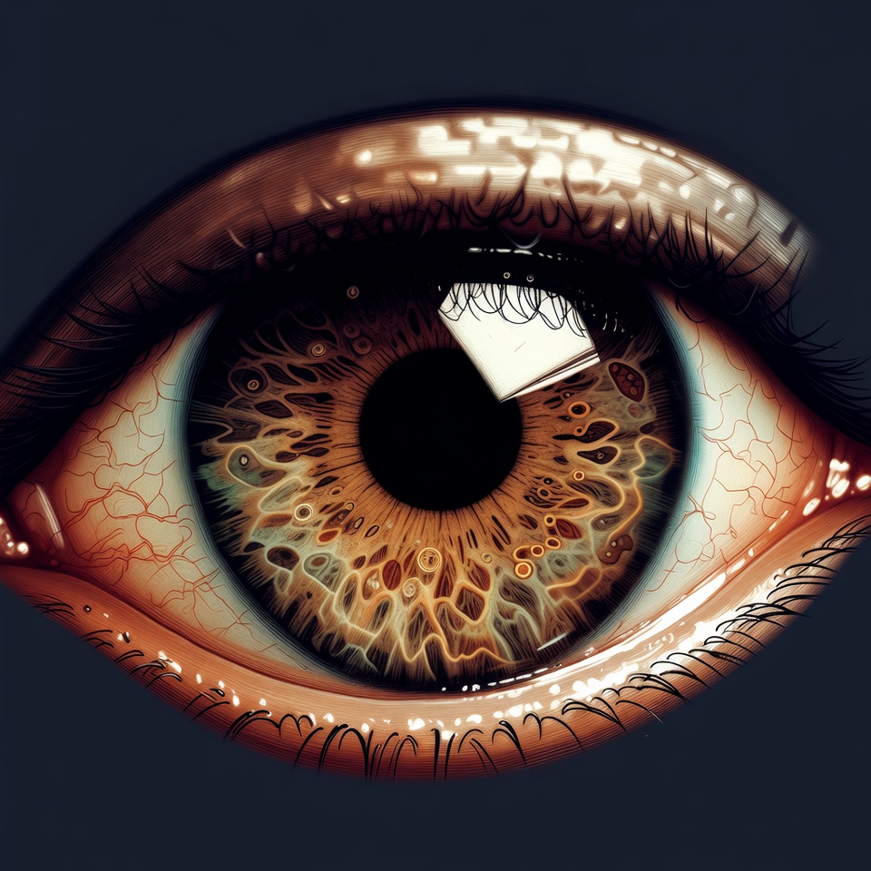 Close-up of detailed hazel eye Close-up of detailed hazel eye