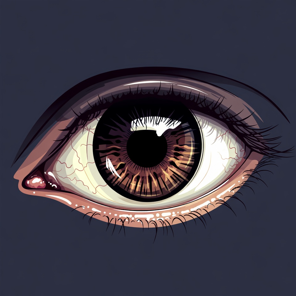 Close-up Brown Human Eye Close-up Brown Human Eye
