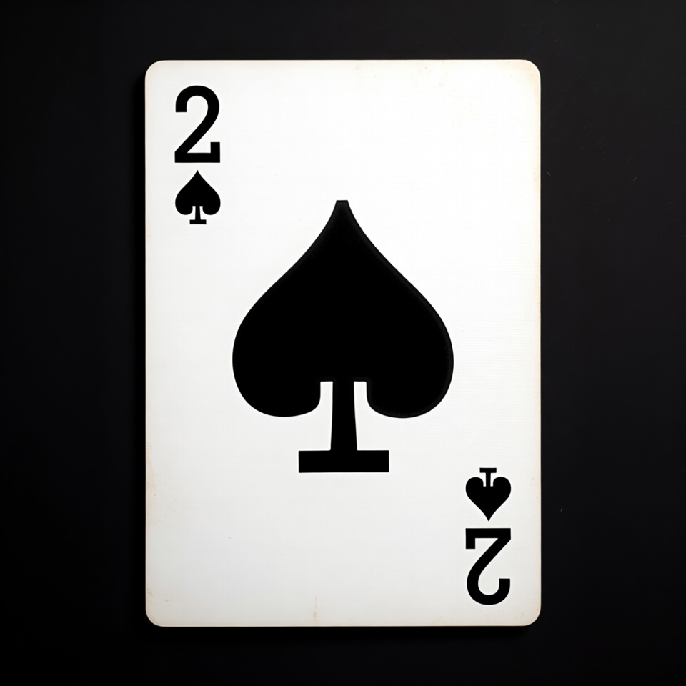 Two of Spades Playing Card Two of Spades Playing Card