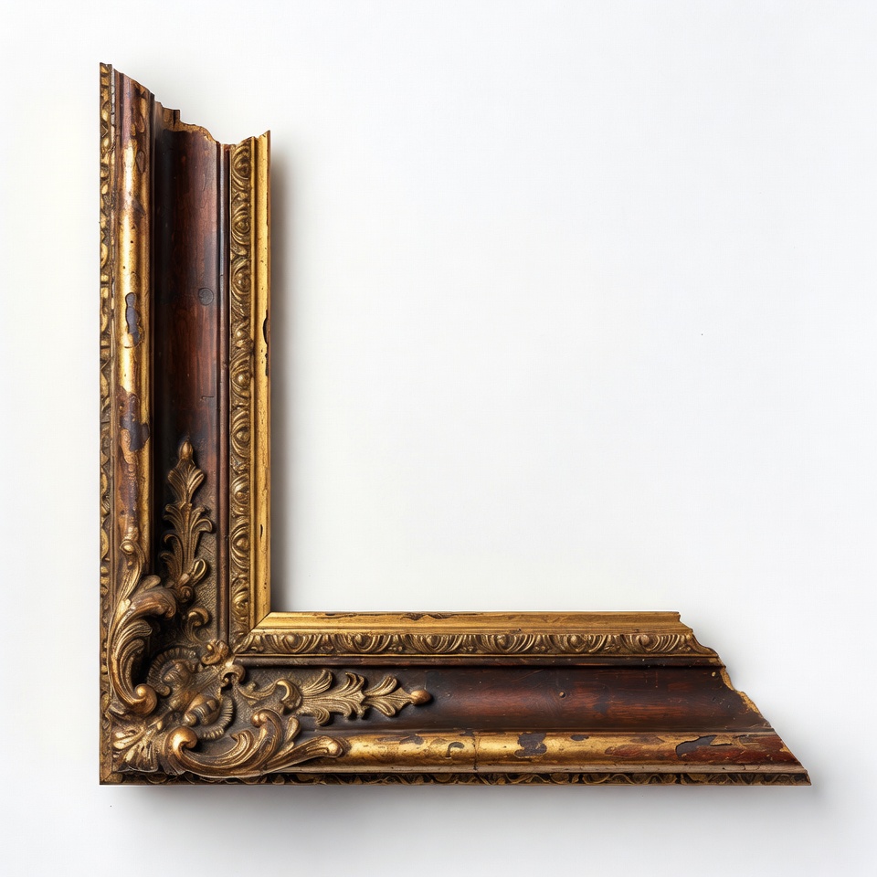 Ornate Broken Gold Picture Frame Ornate Broken Gold Picture Frame