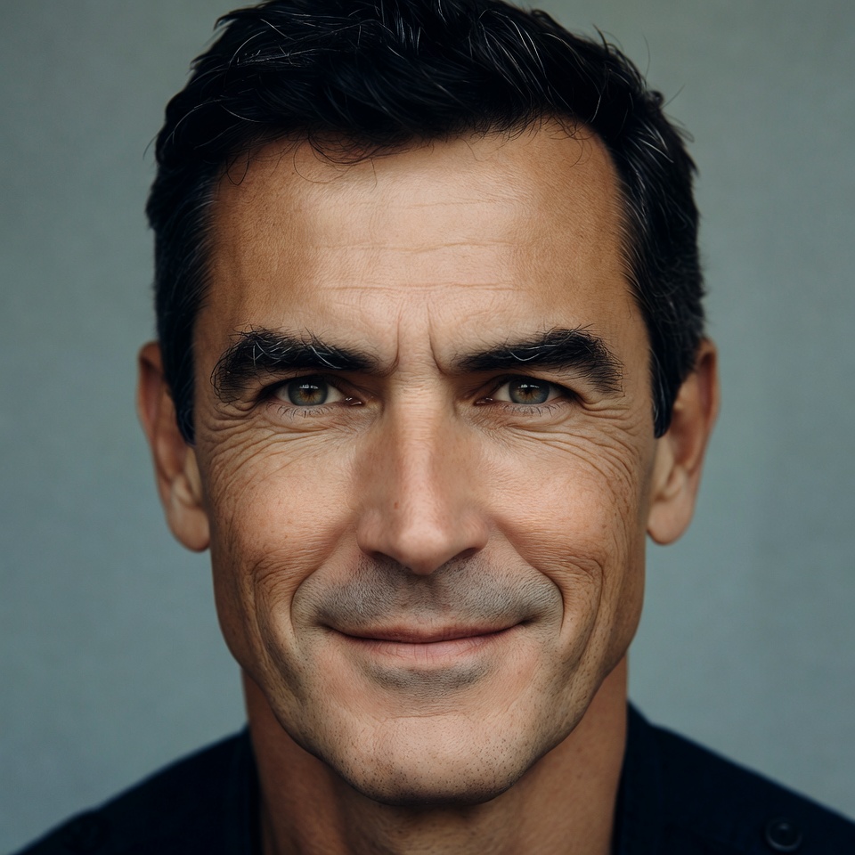 Handsome man smiling close-up portrait Handsome man smiling close-up portrait