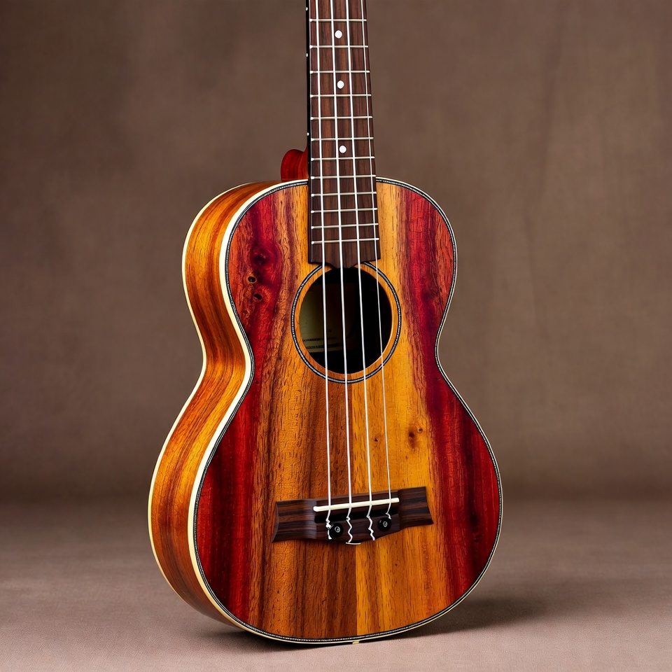 Red Koa Wood Ukulele Red Koa Wood Ukulele