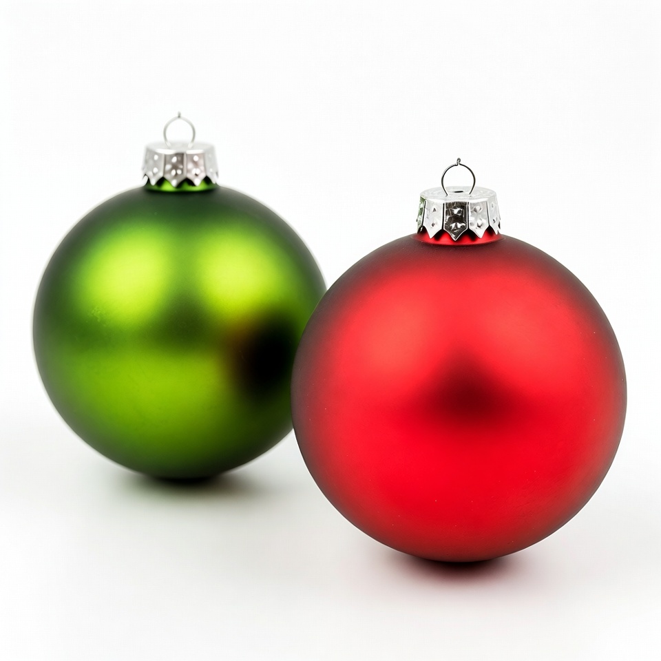 Green and Red Christmas Ornaments Green and Red Christmas Ornaments