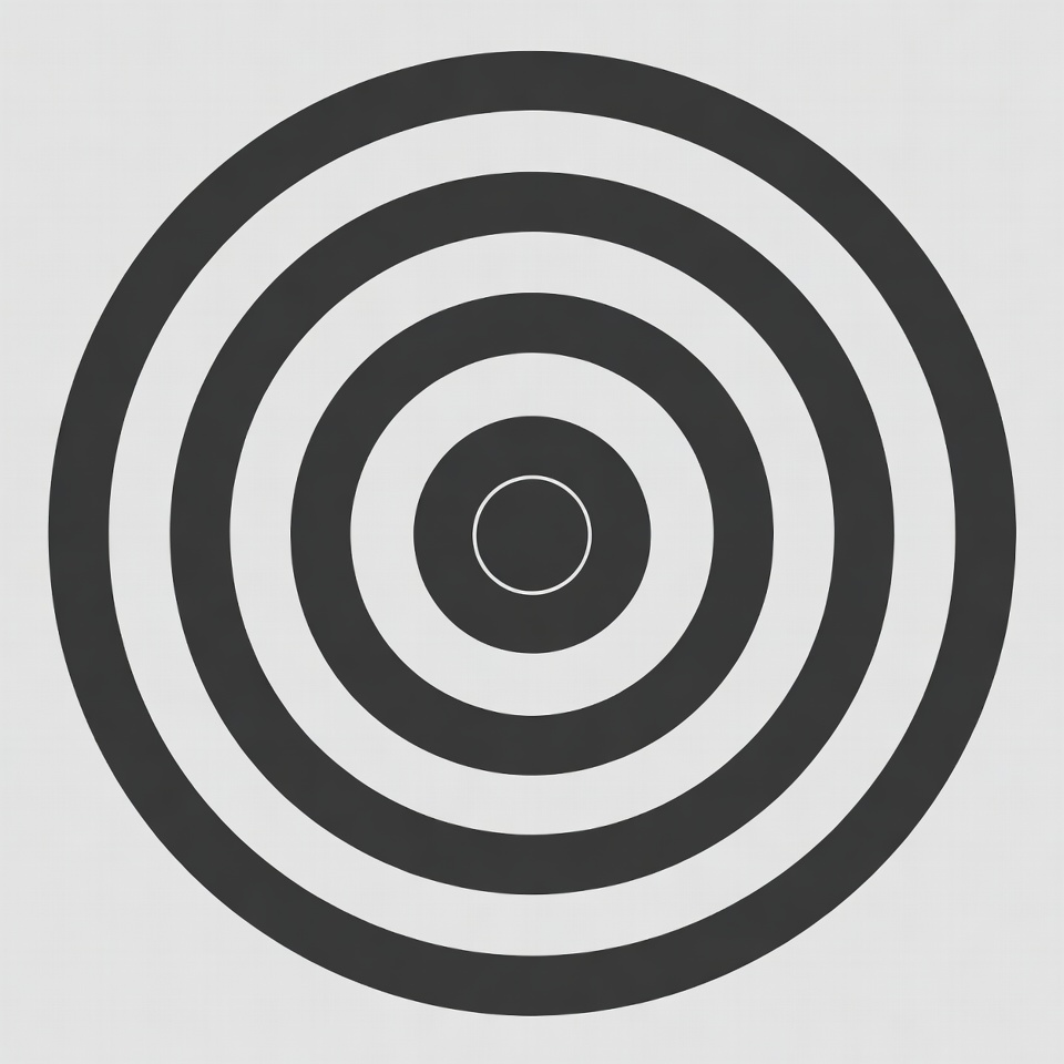 Black Concentric Target Circles Black Concentric Target Circles