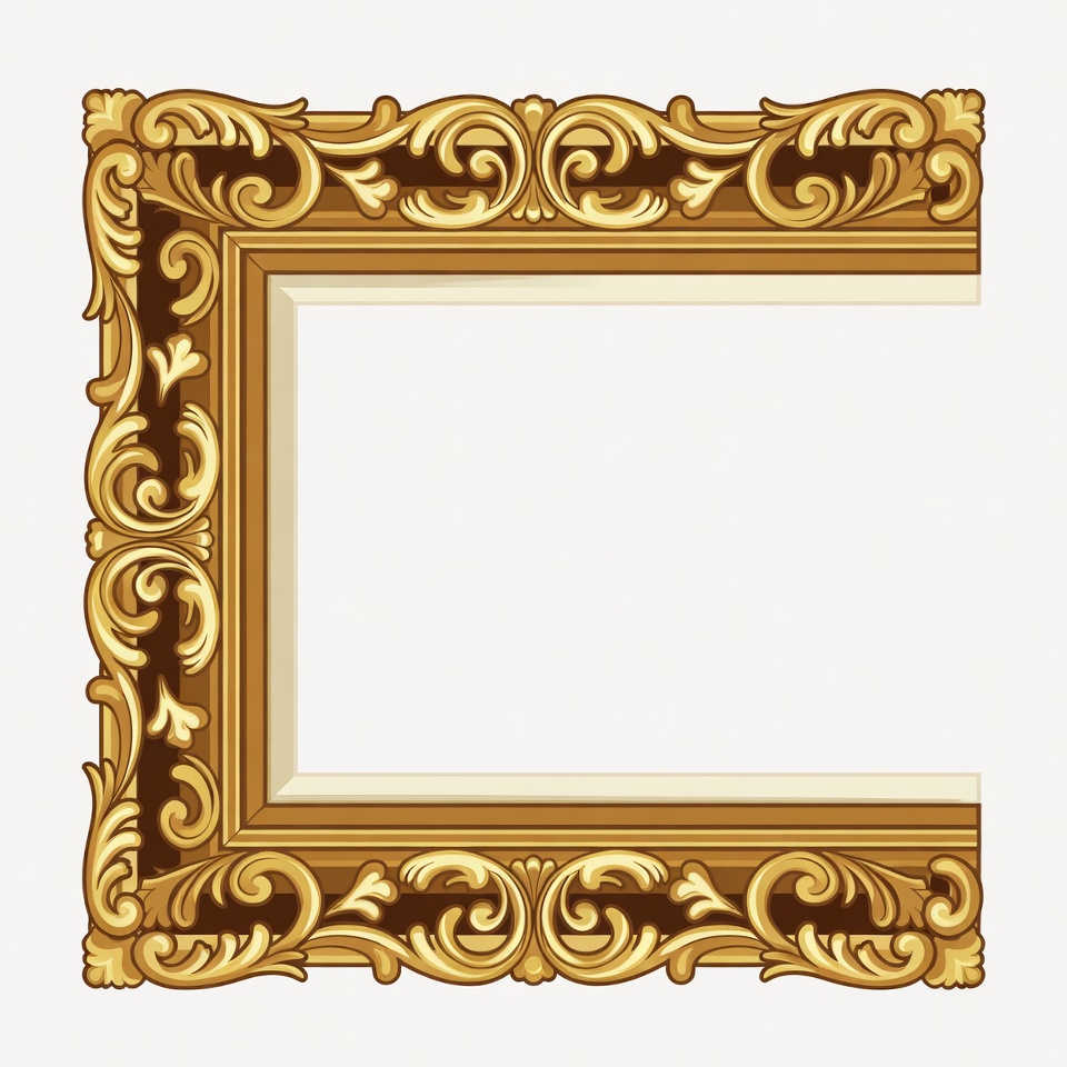 Ornate Gold Picture Frame Ornate Gold Picture Frame