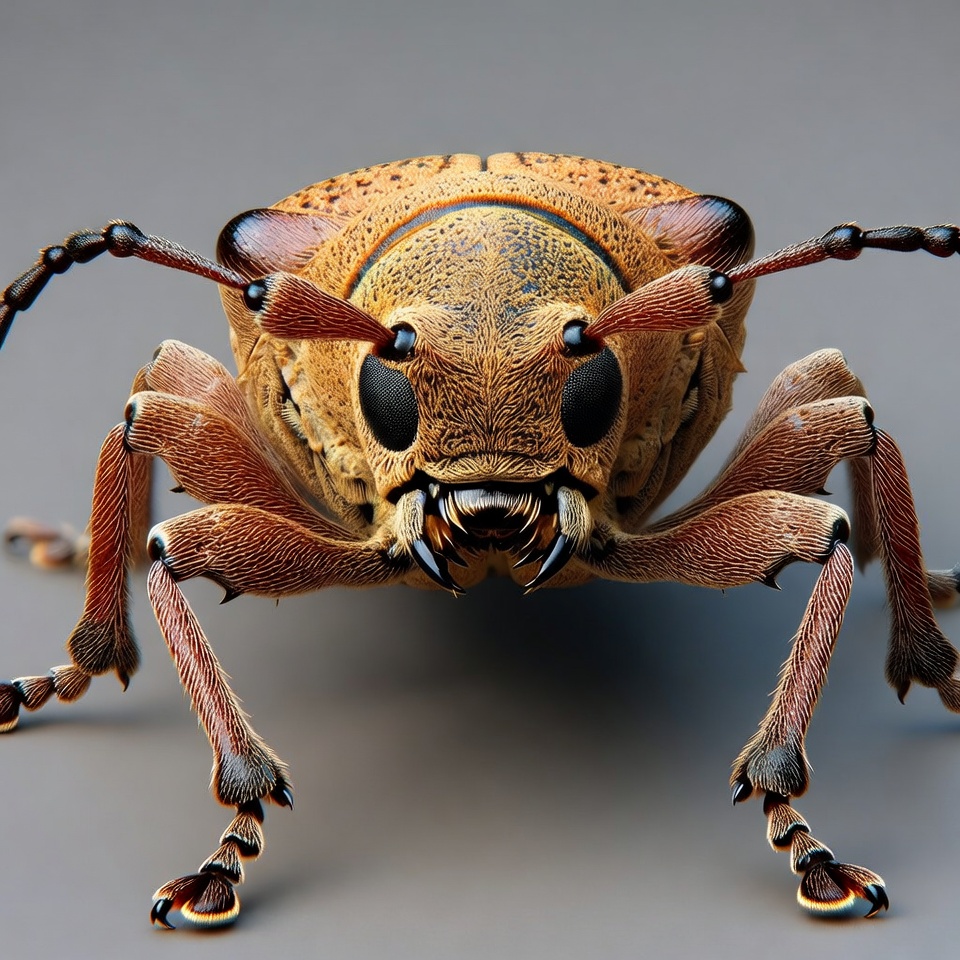Close-up of longhorn beetle Close-up of longhorn beetle